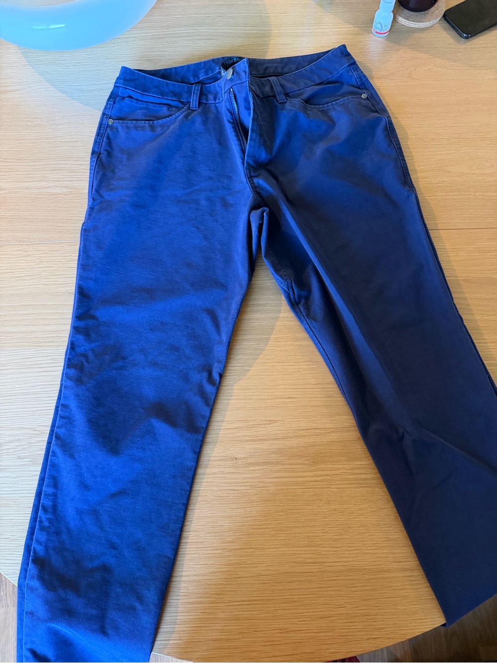 lululemon athletica Men's Slim Straight Jeans — Deep Blue